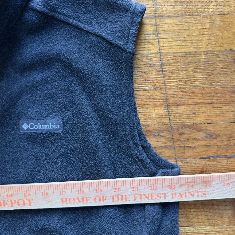 Columbia Fleece Vest Full Zip Camping Hiking Sleeveless‎ Layering Mens Large